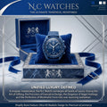 quality cut bezel watch in elegant gift box showcasing luxurious design and minimalism